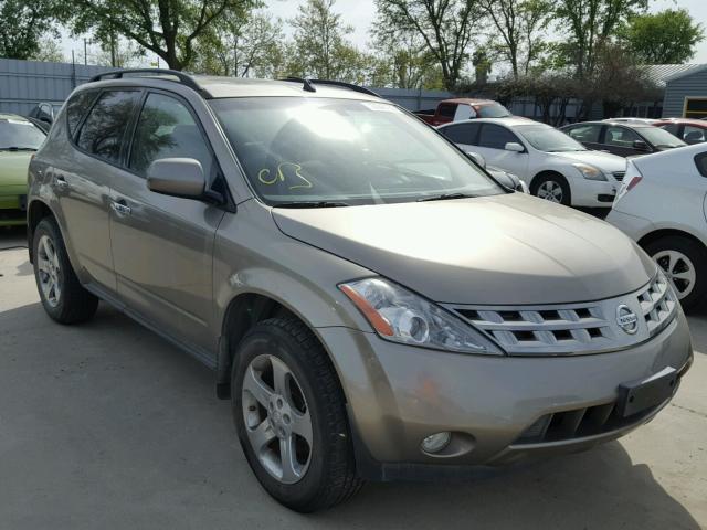 JN8AZ08W04W335494 - 2004 NISSAN MURANO SL BEIGE photo 1