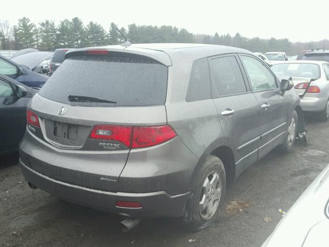 5J8TB18228A006649 - 2008 ACURA RDX GRAY photo 4