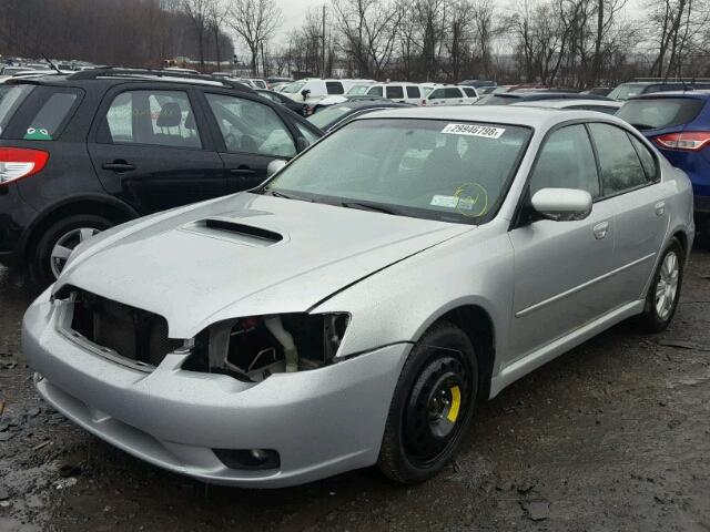 4S3BL686X56229723 - 2005 SUBARU LEGACY GT GRAY photo 2