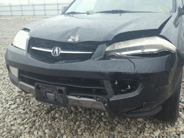 2HNYD18811H511618 - 2001 ACURA MDX TOURIN BLACK photo 9