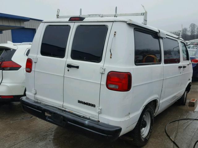 2B7HB11X01K533755 - 2001 DODGE RAM VAN B1 WHITE photo 4