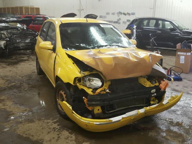 KL1TD66647B776363 - 2007 CHEVROLET AVEO BASE Jaune photo 1