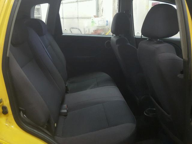 KL1TD66647B776363 - 2007 CHEVROLET AVEO BASE Jaune photo 6