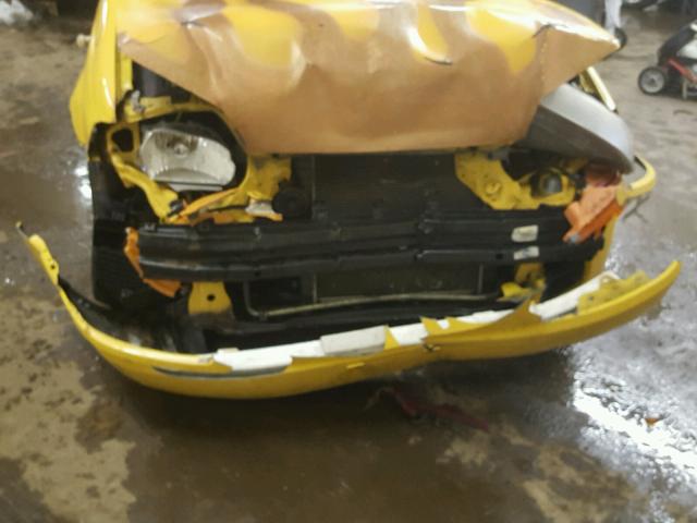 KL1TD66647B776363 - 2007 CHEVROLET AVEO BASE Jaune photo 9