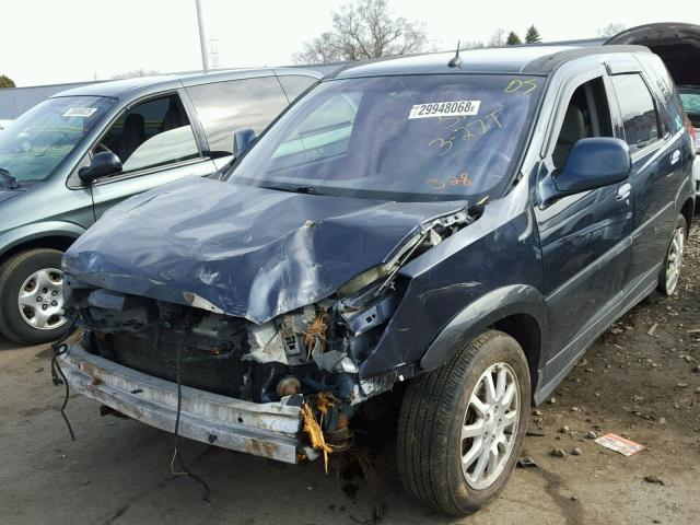 3G5DB03765S540688 - 2005 BUICK RENDEZVOUS BLUE photo 2