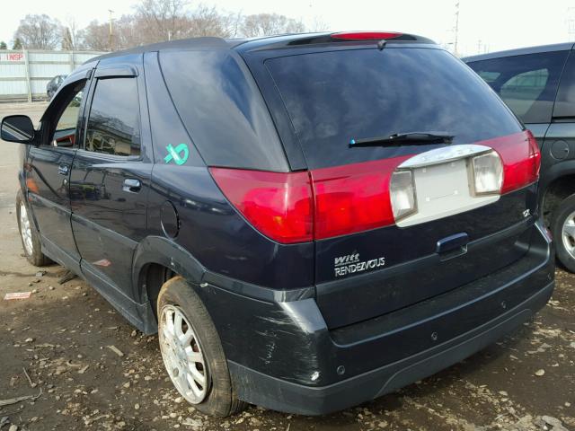 3G5DB03765S540688 - 2005 BUICK RENDEZVOUS BLUE photo 3