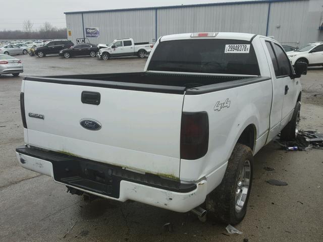 1FTRX14W36NB15257 - 2006 FORD F150 WHITE photo 4