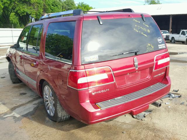 5LMFU27558LJ15840 - 2008 LINCOLN NAVIGATOR 红色 照片 3
