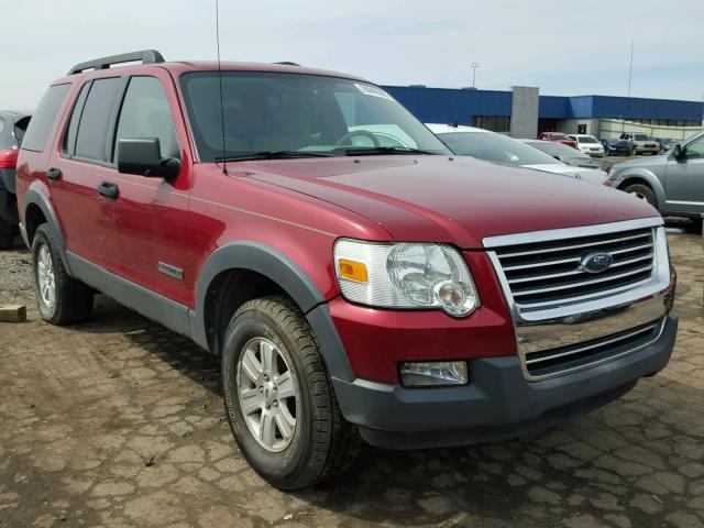 1FMEU63E86UA89494 - 2006 FORD EXPLORER X RED photo 1