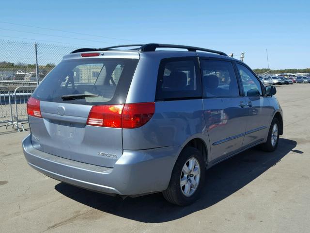 5TDZA23C35S327096 - 2005 TOYOTA SIENNA CE BLUE photo 4