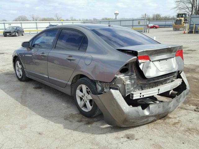 1HGFA16908L061623 - 2008 HONDA CIVIC EXL GRAY photo 3