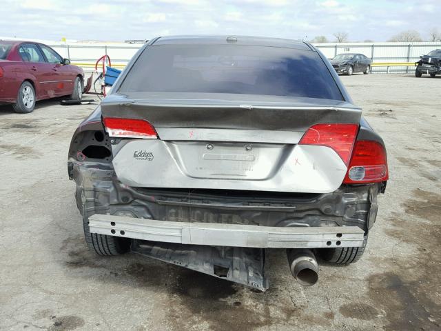 1HGFA16908L061623 - 2008 HONDA CIVIC EXL GRAY photo 9