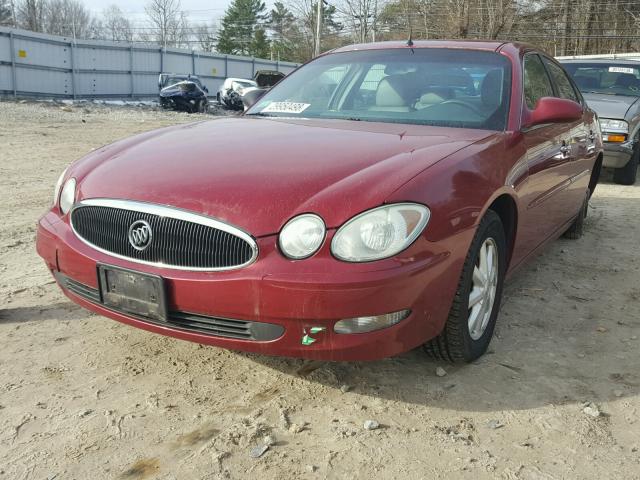 2G4WD532651172968 - 2005 BUICK LACROSSE C RED photo 2