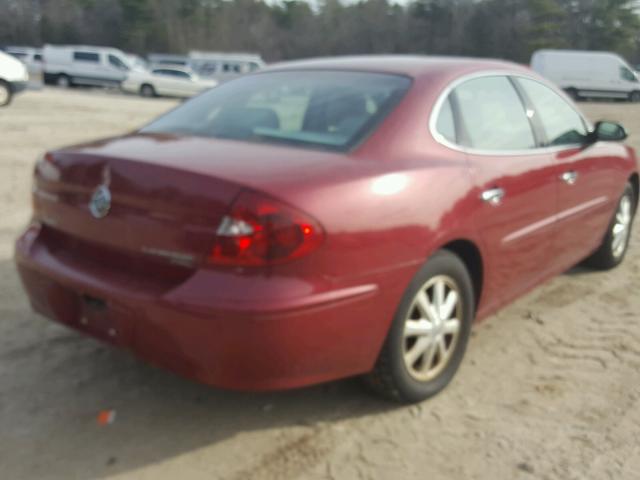 2G4WD532651172968 - 2005 BUICK LACROSSE C RED photo 4