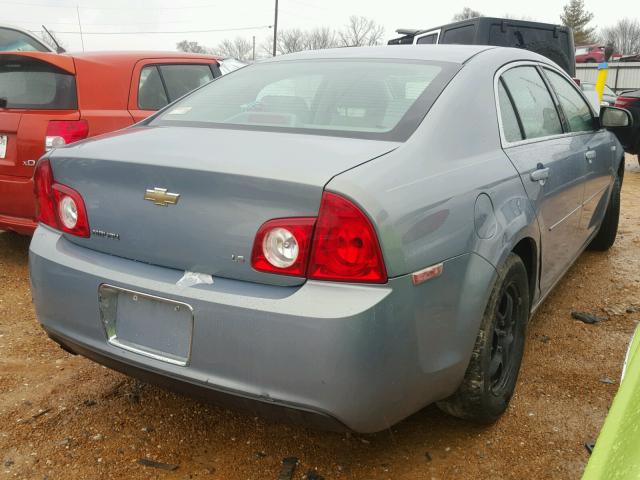 1G1ZG57B38F206941 - 2008 CHEVROLET MALIBU LS BLUE photo 4