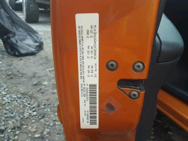 1B3ES56C45D237574 - 2005 DODGE NEON SXT ORANGE photo 10