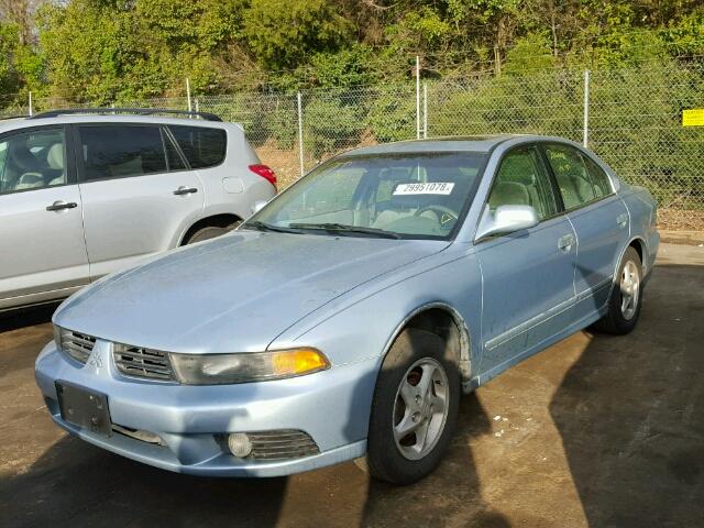 4A3AA46G83E090404 - 2003 MITSUBISHI GALANT ES BLUE photo 2