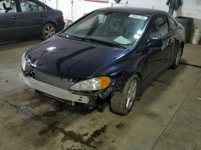 2HGFG12807H519751 - 2007 HONDA CIVIC EX BLUE photo 2