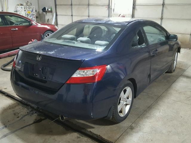 2HGFG12807H519751 - 2007 HONDA CIVIC EX BLUE photo 4