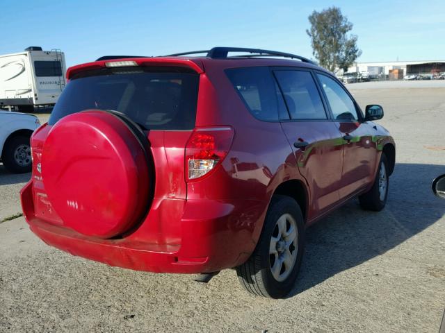 JTMZD33V185114074 - 2008 TOYOTA RAV4 RED photo 4