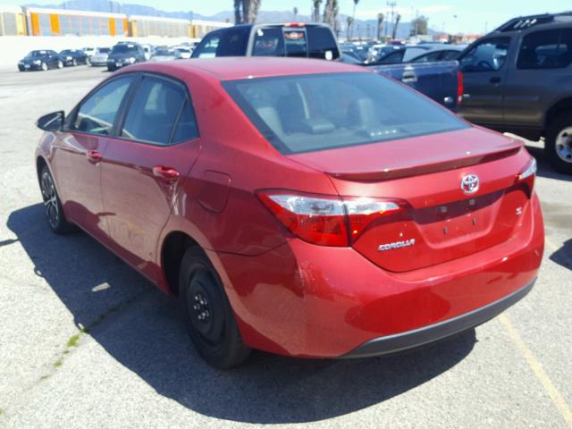 5YFBURHE5EP090325 - 2014 TOYOTA COROLLA L RED photo 3