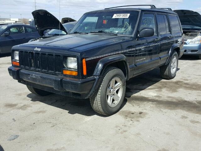 1J4FF58SX1L550005 - 2001 JEEP CHEROKEE C BLACK photo 2