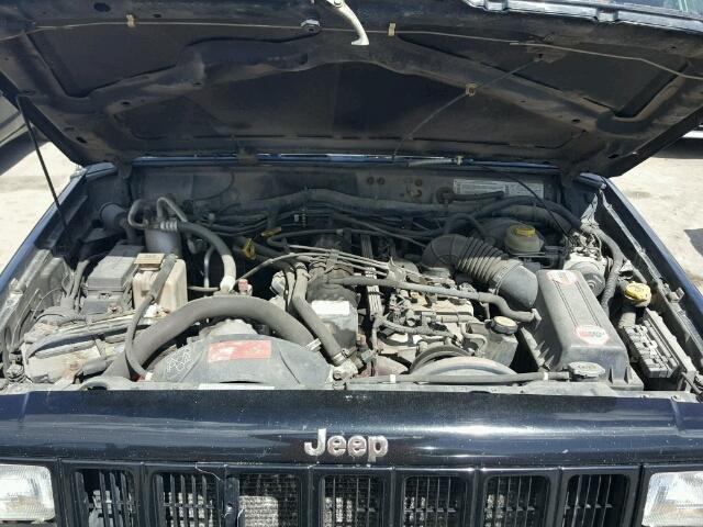 1J4FF58SX1L550005 - 2001 JEEP CHEROKEE C BLACK photo 7