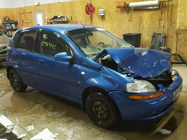KL1TD66628B030866 - 2008 CHEVROLET AVEO BASE Bleu photo 1
