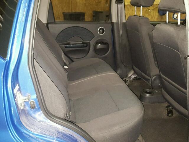 KL1TD66628B030866 - 2008 CHEVROLET AVEO BASE Bleu photo 6