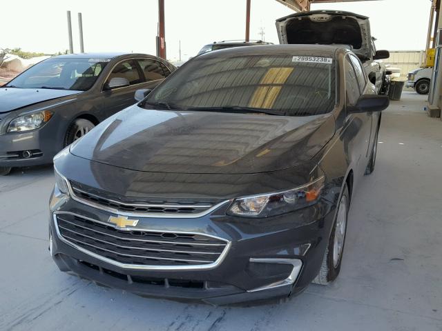 1G1ZB5ST6HF104323 - 2017 CHEVROLET MALIBU LS CHARCOAL photo 2