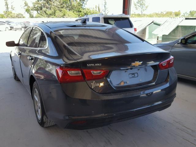 1G1ZB5ST6HF104323 - 2017 CHEVROLET MALIBU LS CHARCOAL photo 3