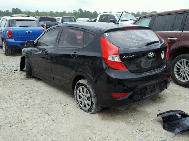 KMHCT5AEXDU128977 - 2013 HYUNDAI ACCENT GLS BLACK photo 3