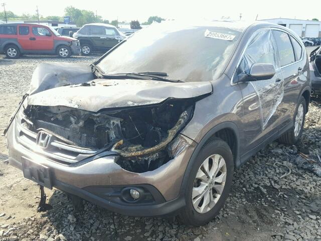 5J6RM4H53DL040834 - 2013 HONDA CR-V EX ყავისფერი ფოტო 2
