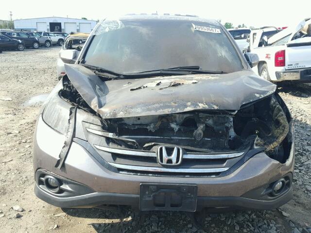 5J6RM4H53DL040834 - 2013 HONDA CR-V EX BROWN photo 9