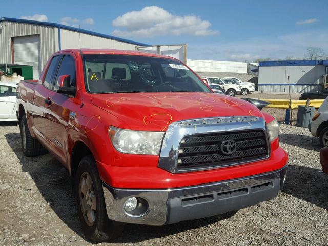 5TFRV54188X048339 - 2008 TOYOTA TUNDRA DOU RED photo 1