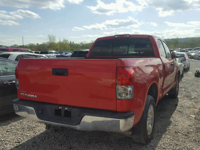 5TFRV54188X048339 - 2008 TOYOTA TUNDRA DOU RED photo 4