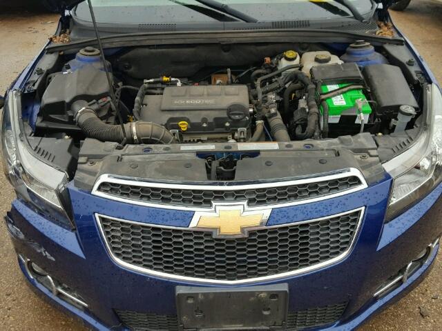 1G1PF5SC3C7281121 - 2012 CHEVROLET CRUZE LT BLUE photo 7