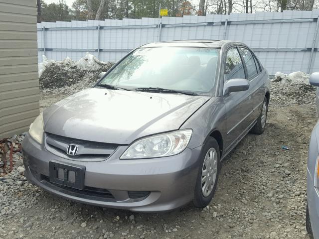 2HGES26704H531654 - 2004 HONDA CIVIC EX GRAY photo 9