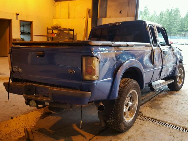 1FTZR15E71PA90926 - 2001 FORD RANGER SUP BLUE photo 4