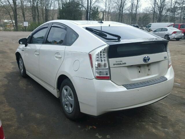 JTDKN3DU1B1362215 - 2011 TOYOTA PRIUS WHITE photo 3