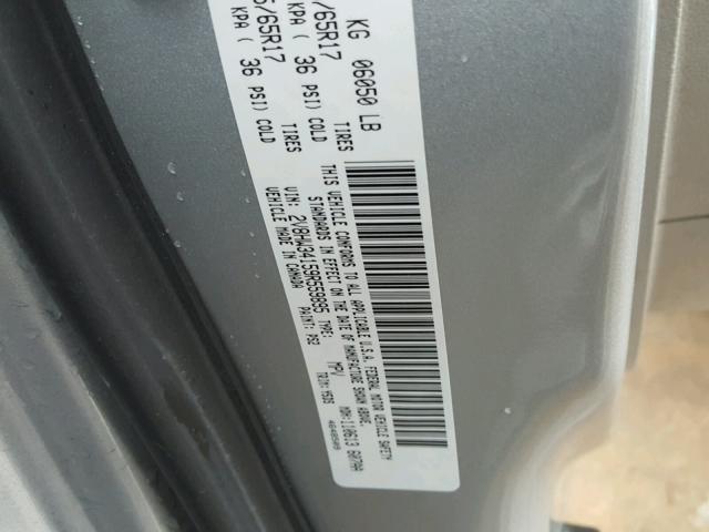 2V8HW34159R559895 - 2009 VOLKSWAGEN ROUTAN SE SILVER photo 10