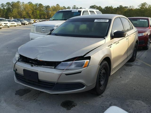 3VW2K7AJ0EM283830 - 2014 VOLKSWAGEN JETTA BASE 棕色 照片 2