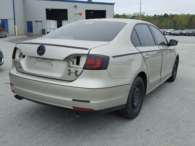 3VW2K7AJ0EM283830 - 2014 VOLKSWAGEN JETTA BASE 棕色 照片 4