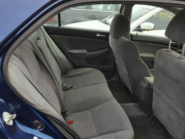 1HGCM56344A048425 - 2004 HONDA ACCORD LX BLUE photo 6