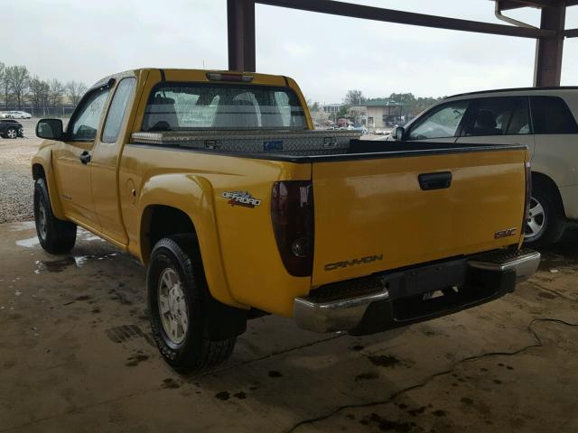 1GTDT196258219377 - 2005 GMC CANYON YELLOW photo 3