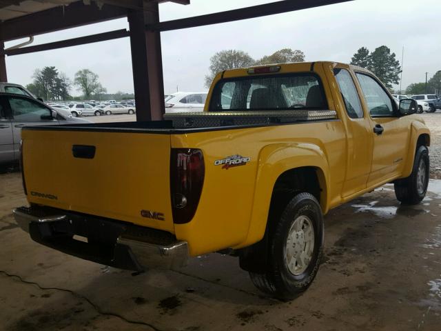 1GTDT196258219377 - 2005 GMC CANYON YELLOW photo 4