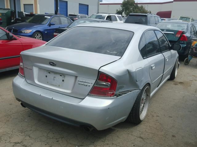 4S3BL676954216636 - 2005 SUBARU LEGACY GT GRAY photo 4