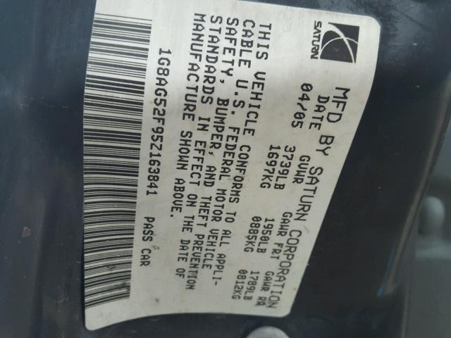 1G8AG52F95Z163841 - 2005 SATURN ION LEVEL 红色 照片 10