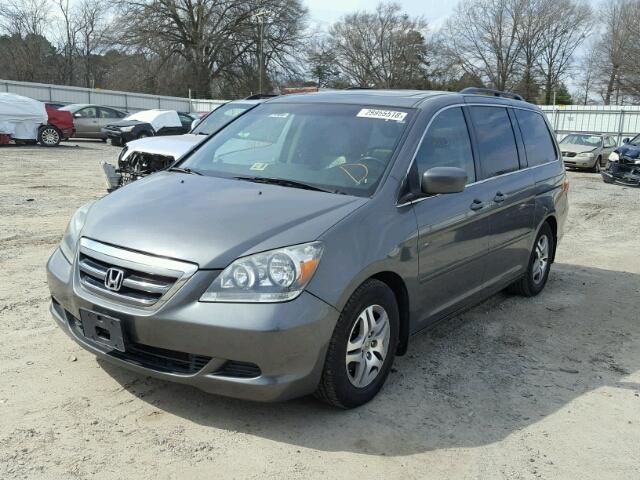 5FNRL38747B414993 - 2007 HONDA ODYSSEY EX GRAY photo 2