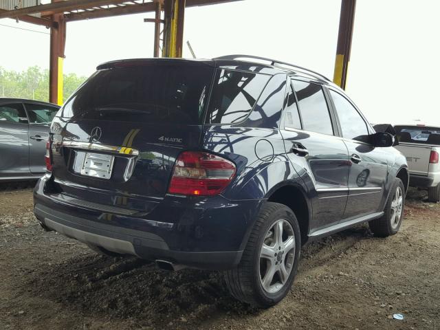 4JGBB86E98A362060 - 2008 MERCEDES-BENZ ML 350 BLUE photo 4